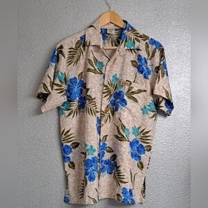 Vintage Rima St. Lucia Tropical Print Shirt      Size M